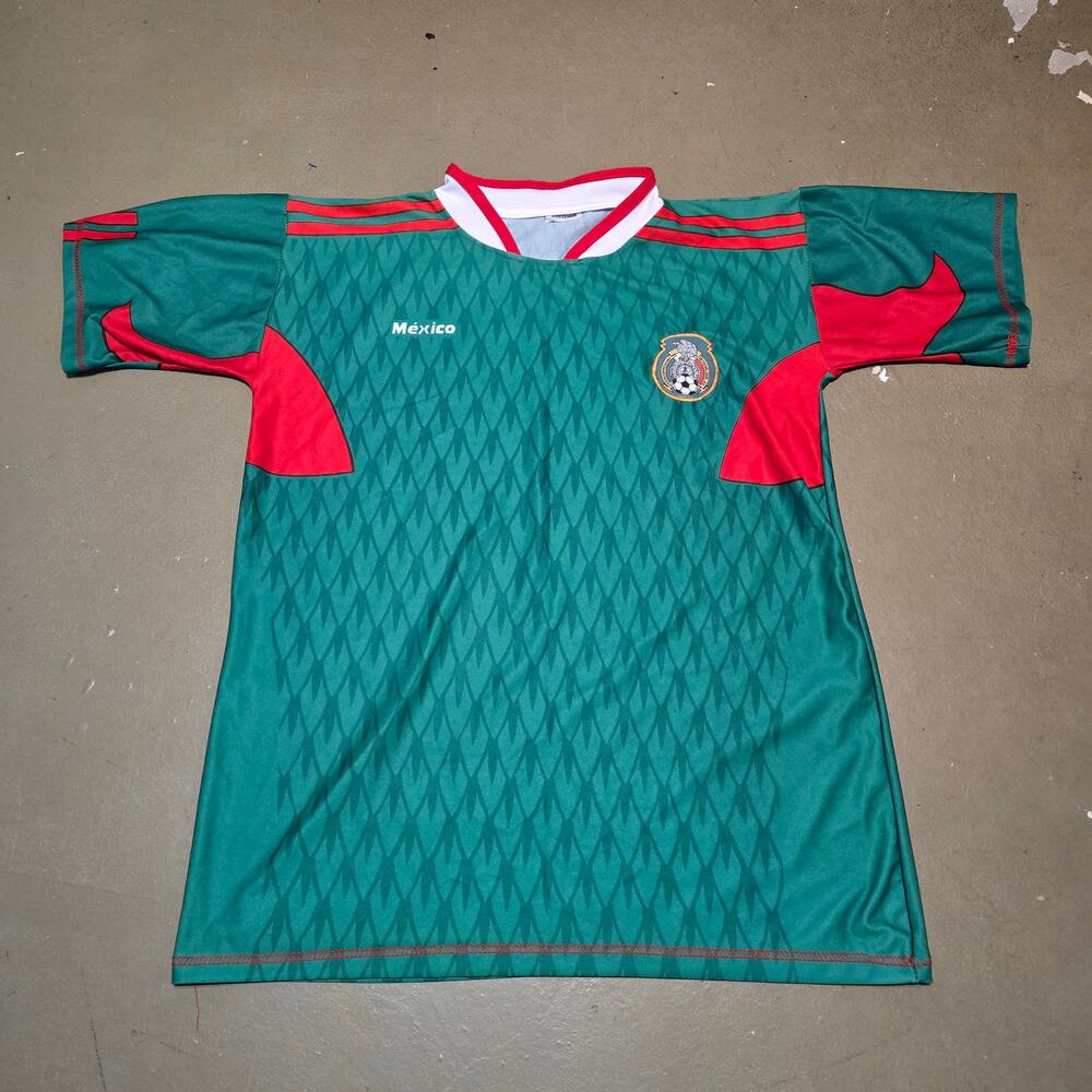 Unitalla‎ Vintage Mexico National Soccer Team Green Jersey Men's Size Large